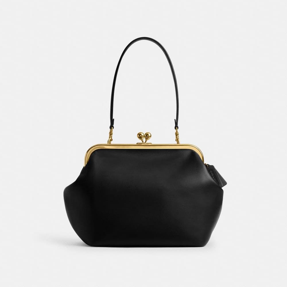 Coach Kisslock Frame Bag 27 Brass Black