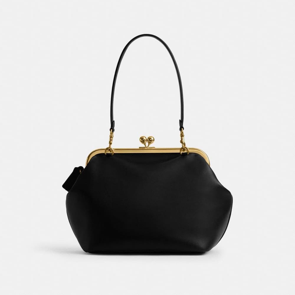 Coach Kisslock Frame Bag 27 Brass Black