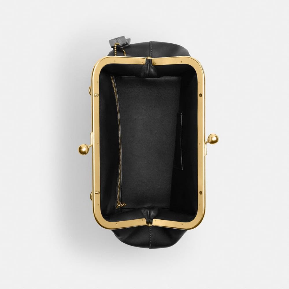 Coach Kisslock Frame Bag 27 Brass Black