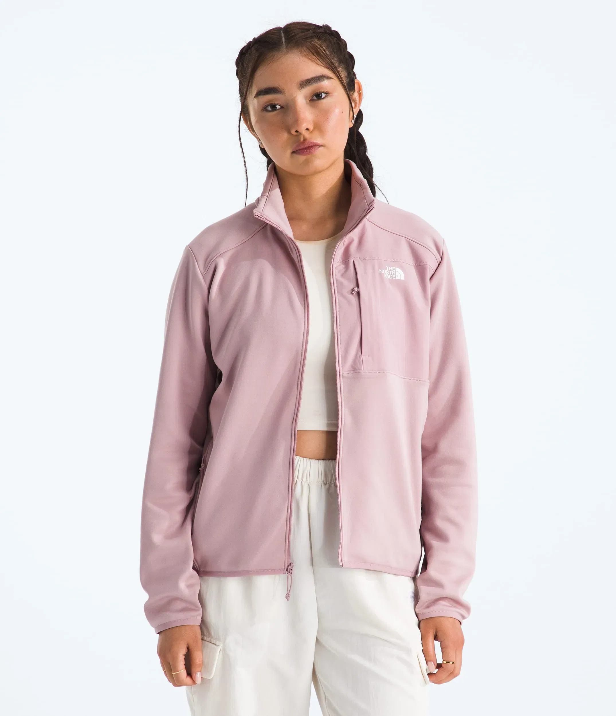 The North Face Women’s TNF™ Performance Fleece Full-Zip Jacket Metal Pink