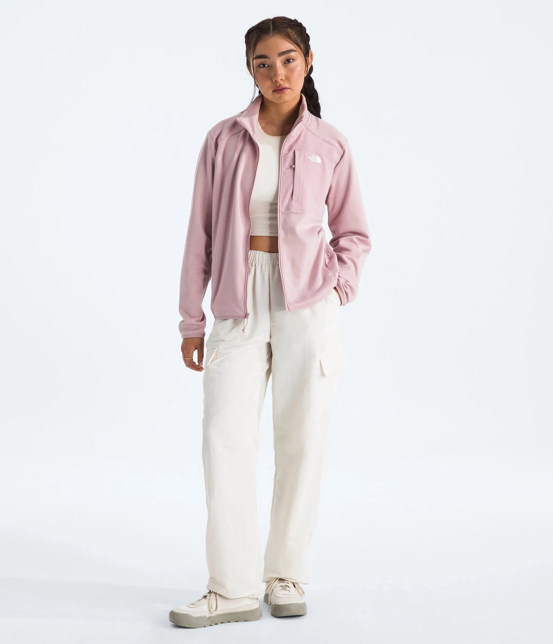 The North Face Women’s TNF™ Performance Fleece Full-Zip Jacket Metal Pink