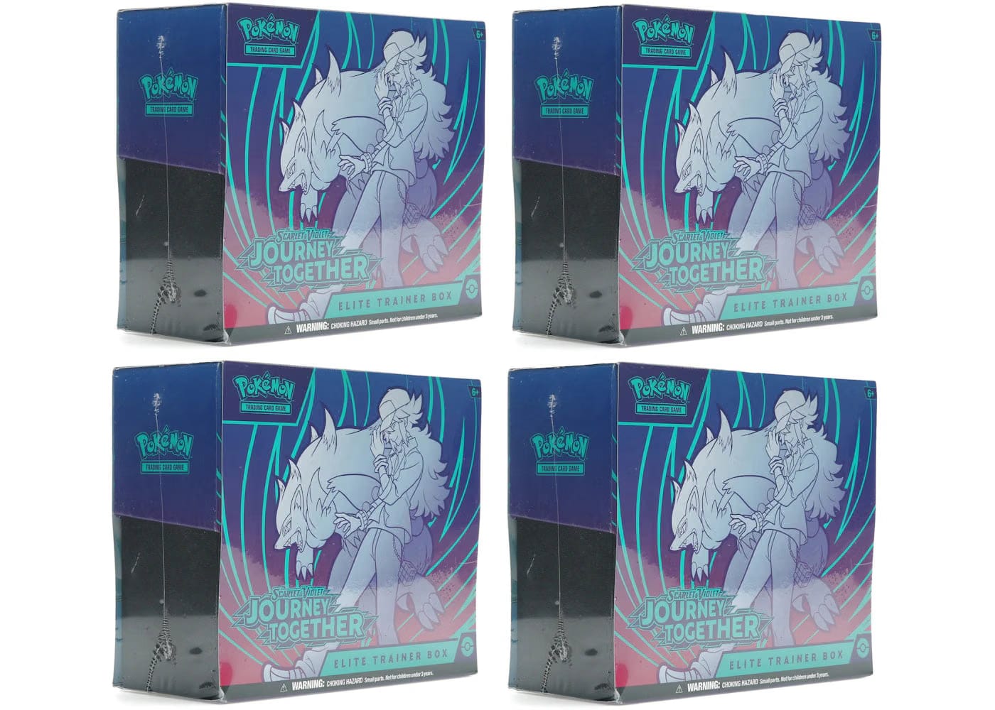 2025 Pokemon Scarlet & Violet Journey Together Elite Trainer Box 4X Lot