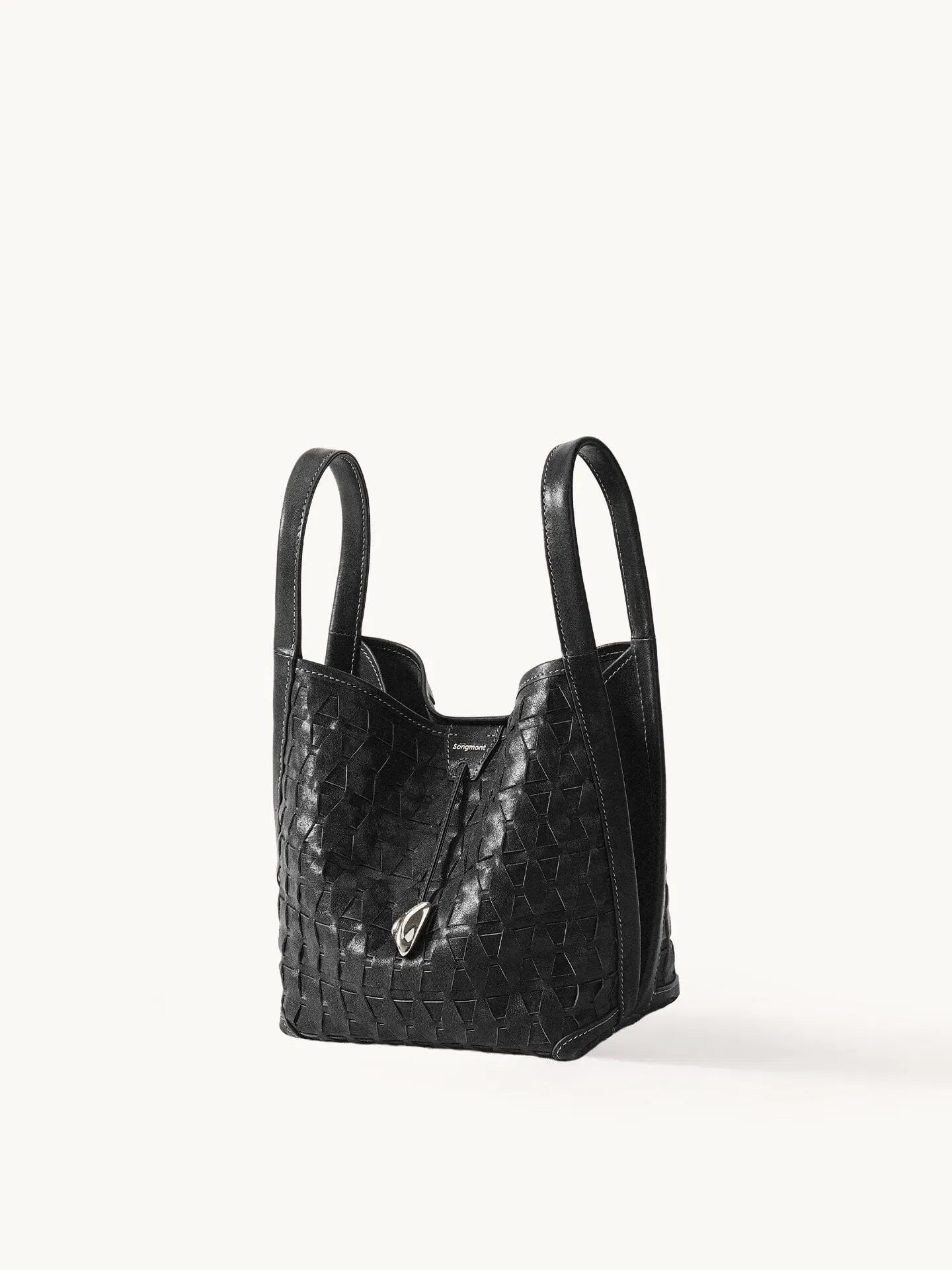 Songmont Lattice Bucket Bag Onyx