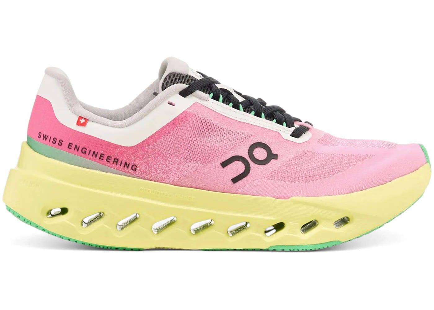 On Running Cloudsurfer Next Pink Limelight Womens