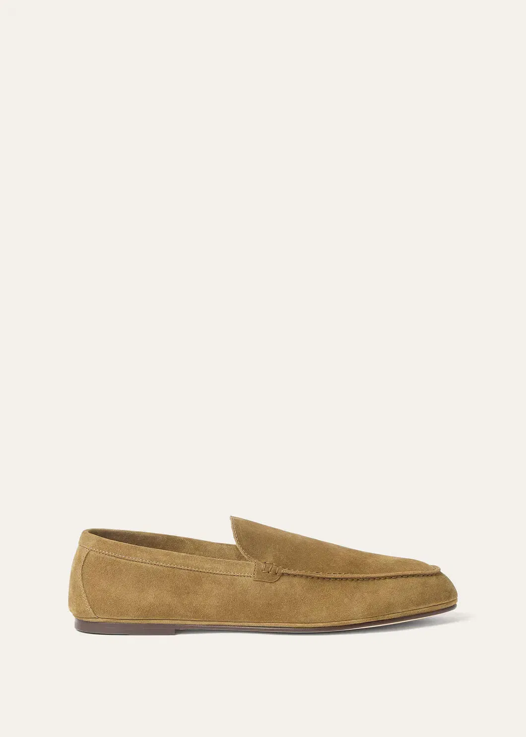 LoroPiana Summer Anton Walk Loafer Savana Bark
