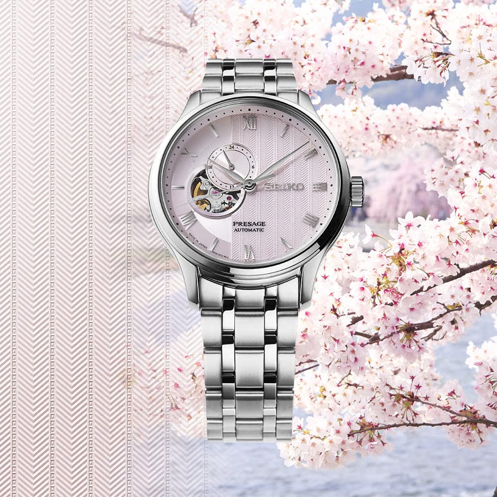 Seiko Presage Zen Garden Kyoto Cherry Blossom - Pink - SSA465J1