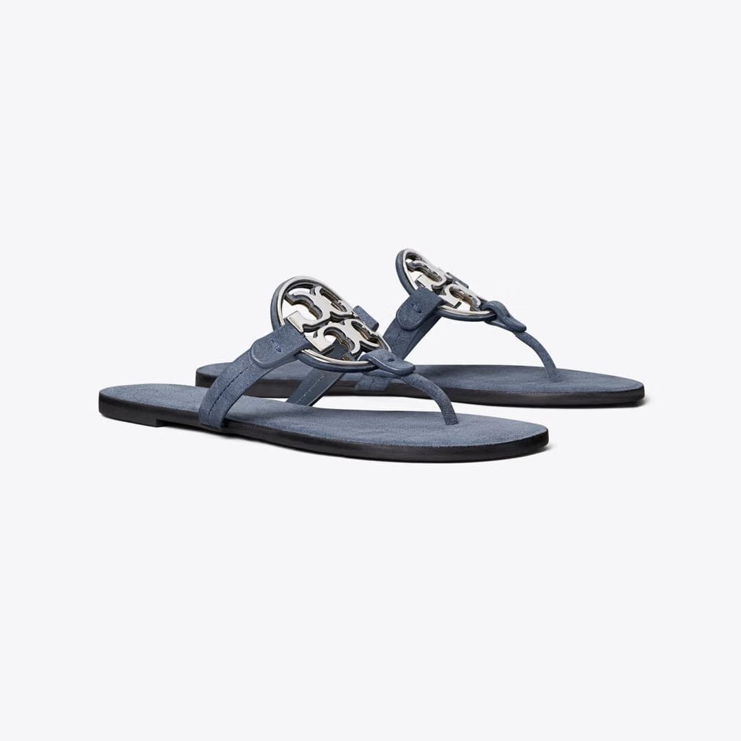 Tory Burch Metal Miller DEEP WAVE / SILVER
