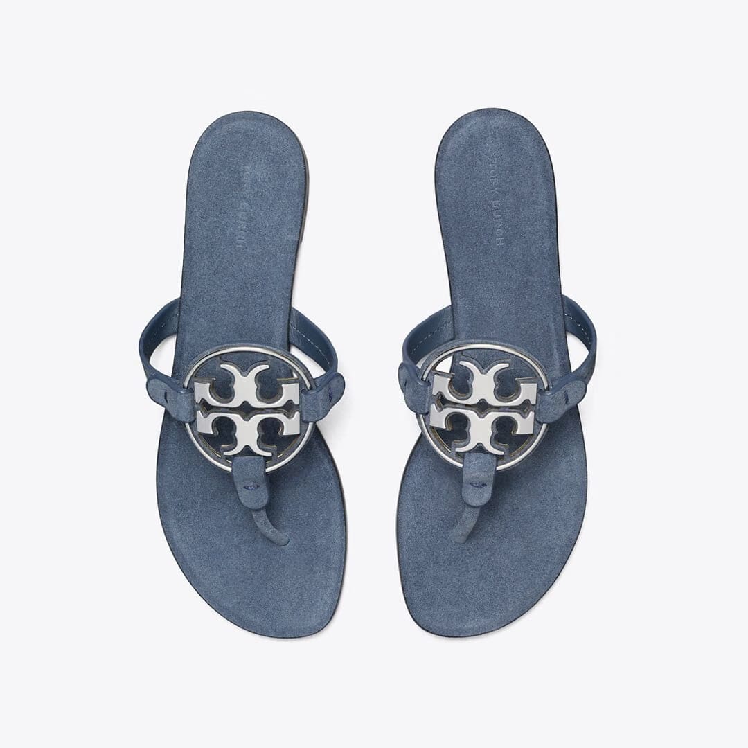 Tory Burch Metal Miller DEEP WAVE / SILVER