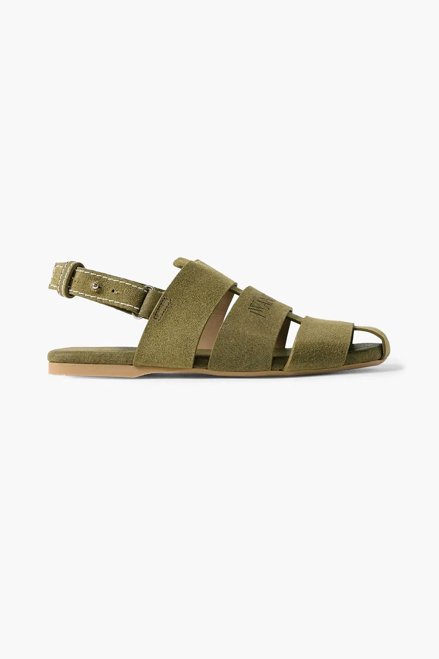 Jw Anderson Suede Sandals Leaf Green Women's