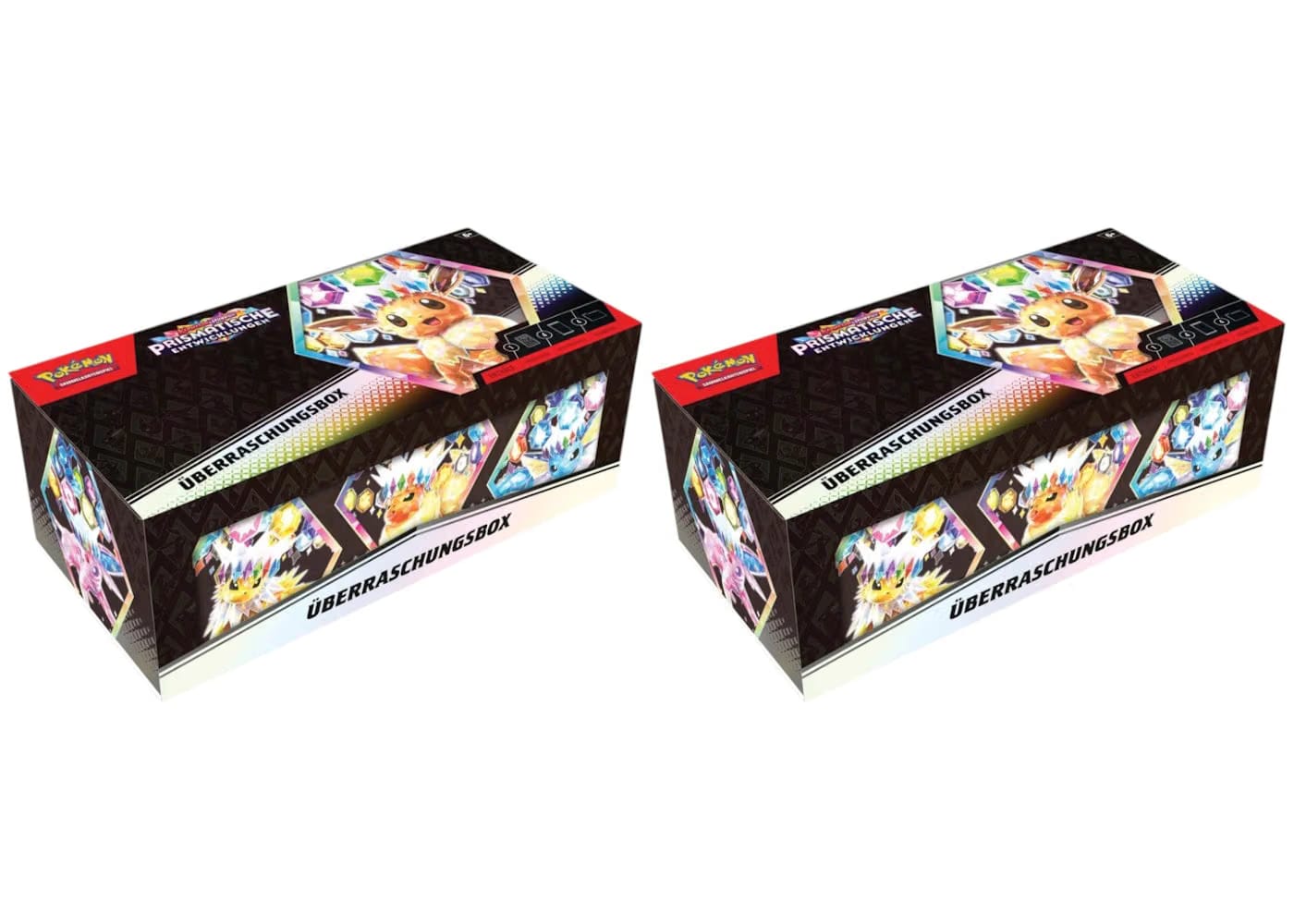 2025 Pokemon Scarlet & Violet Prismatic Evoloutions Surprise Box German 2X Lot