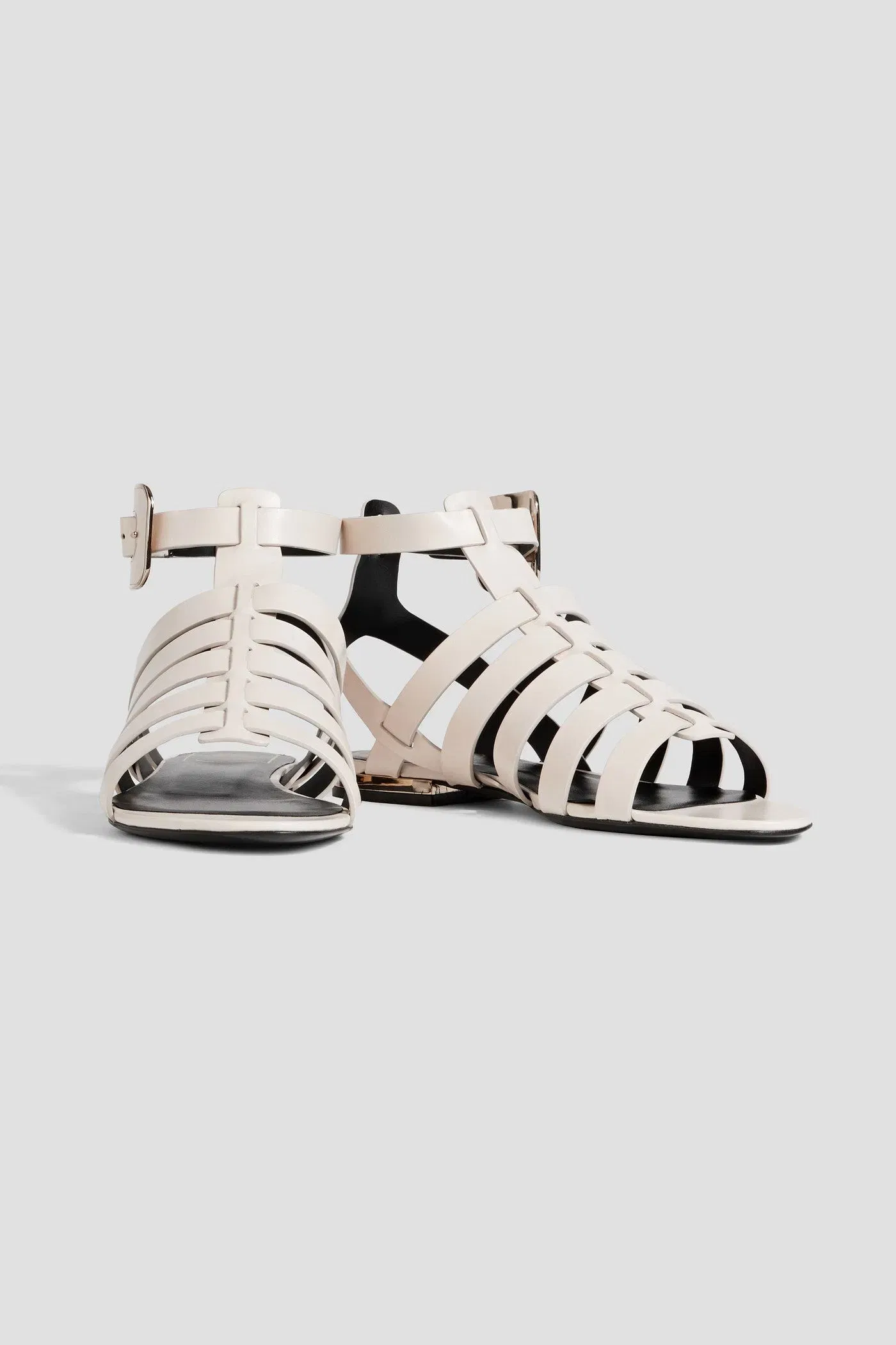 Roger Vivier Leather Sandals Off-White Women's
