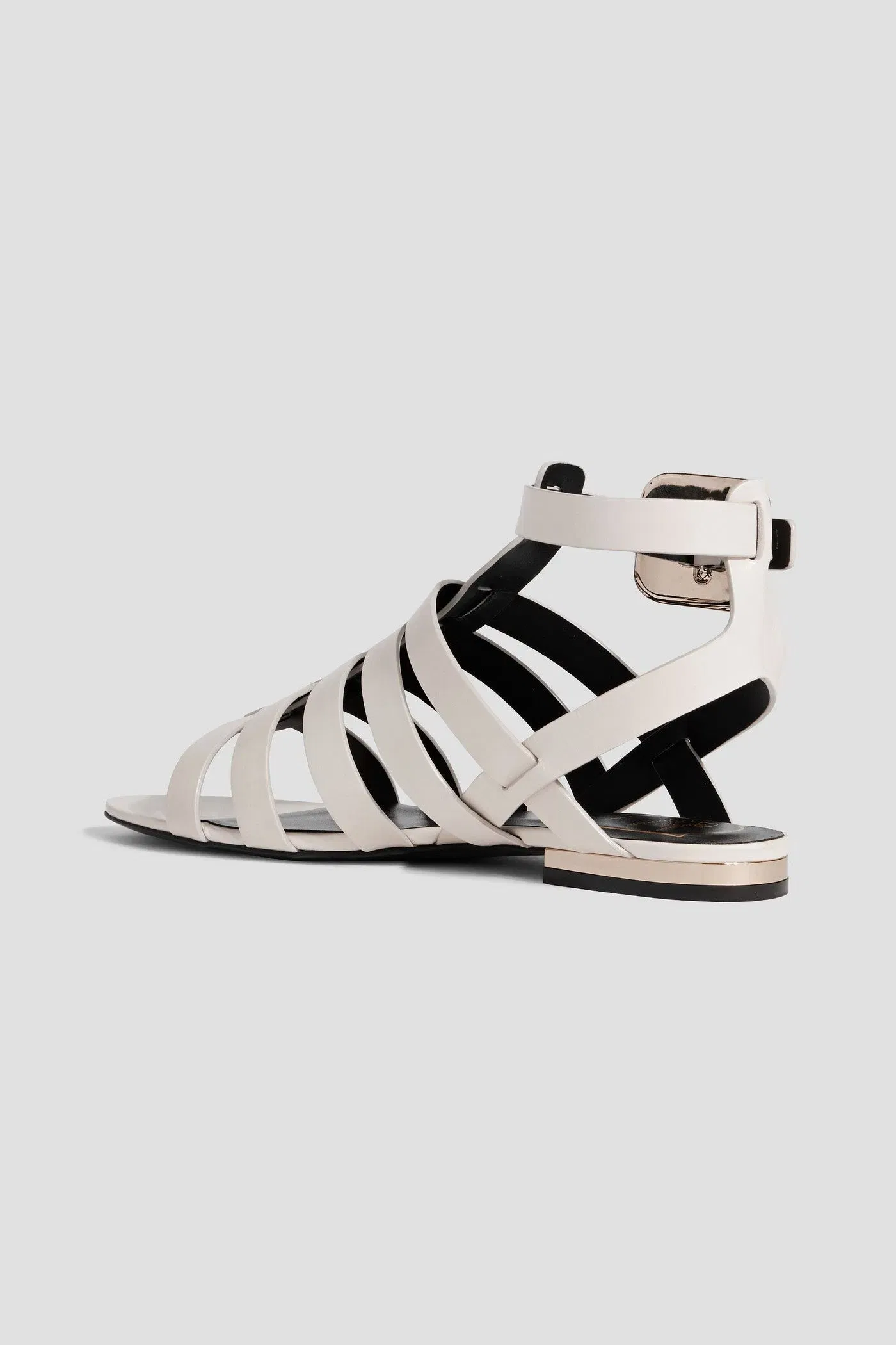 Roger Vivier Leather Sandals Off-White Women's
