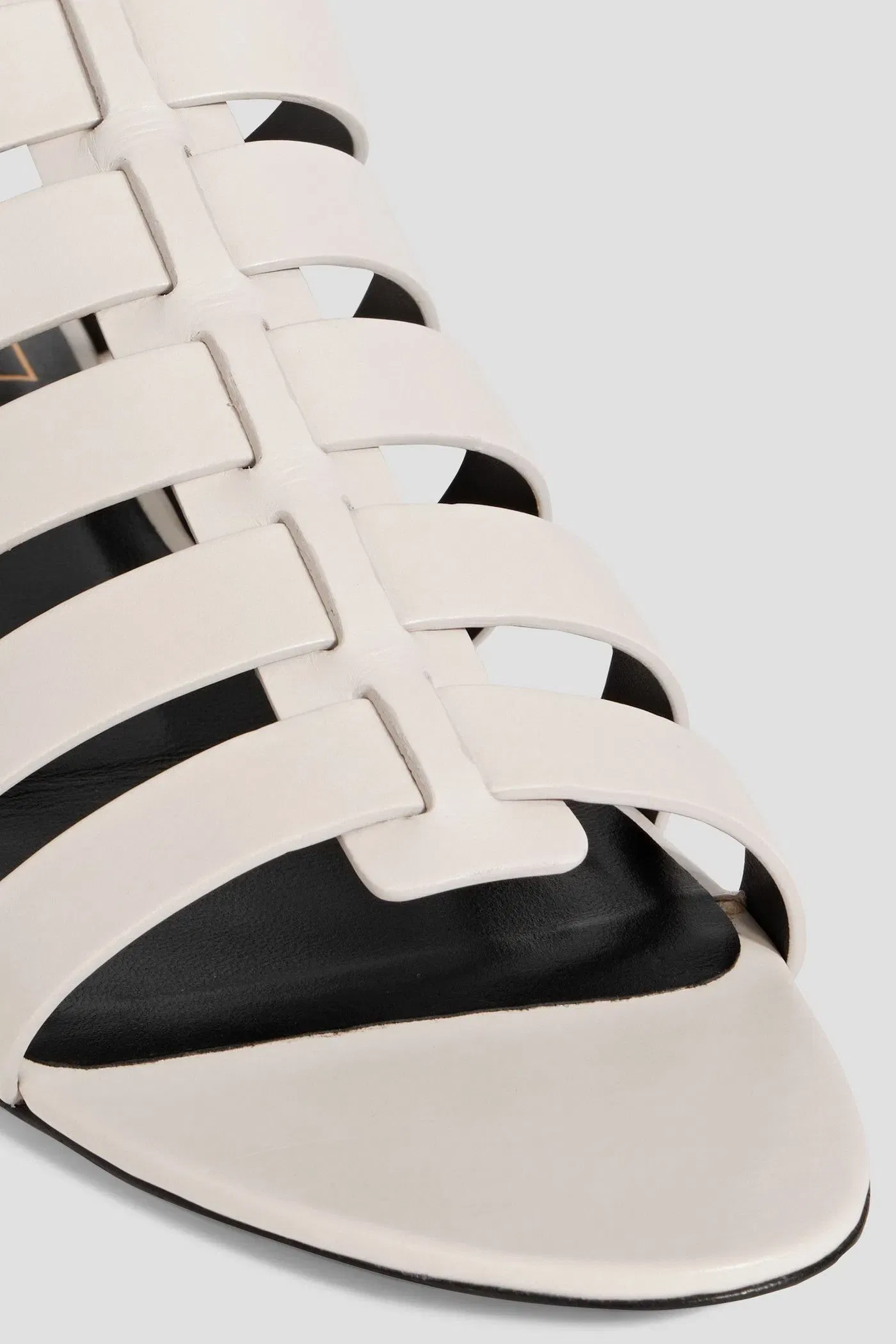Roger Vivier Leather Sandals Off-White Women's