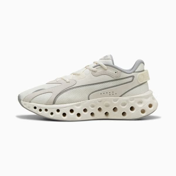 Puma Softride Frequence Running Shoes Warm White-Gray Echo