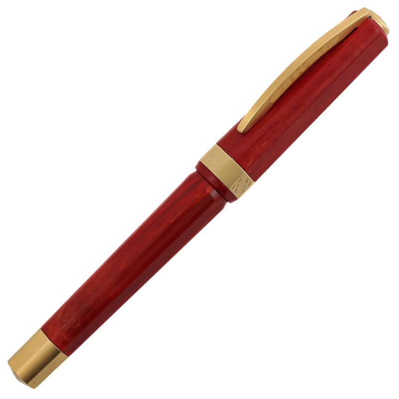 Visconti Opera Gold Fountain Pen Red Medium Nib Kp42-01-Fpm
