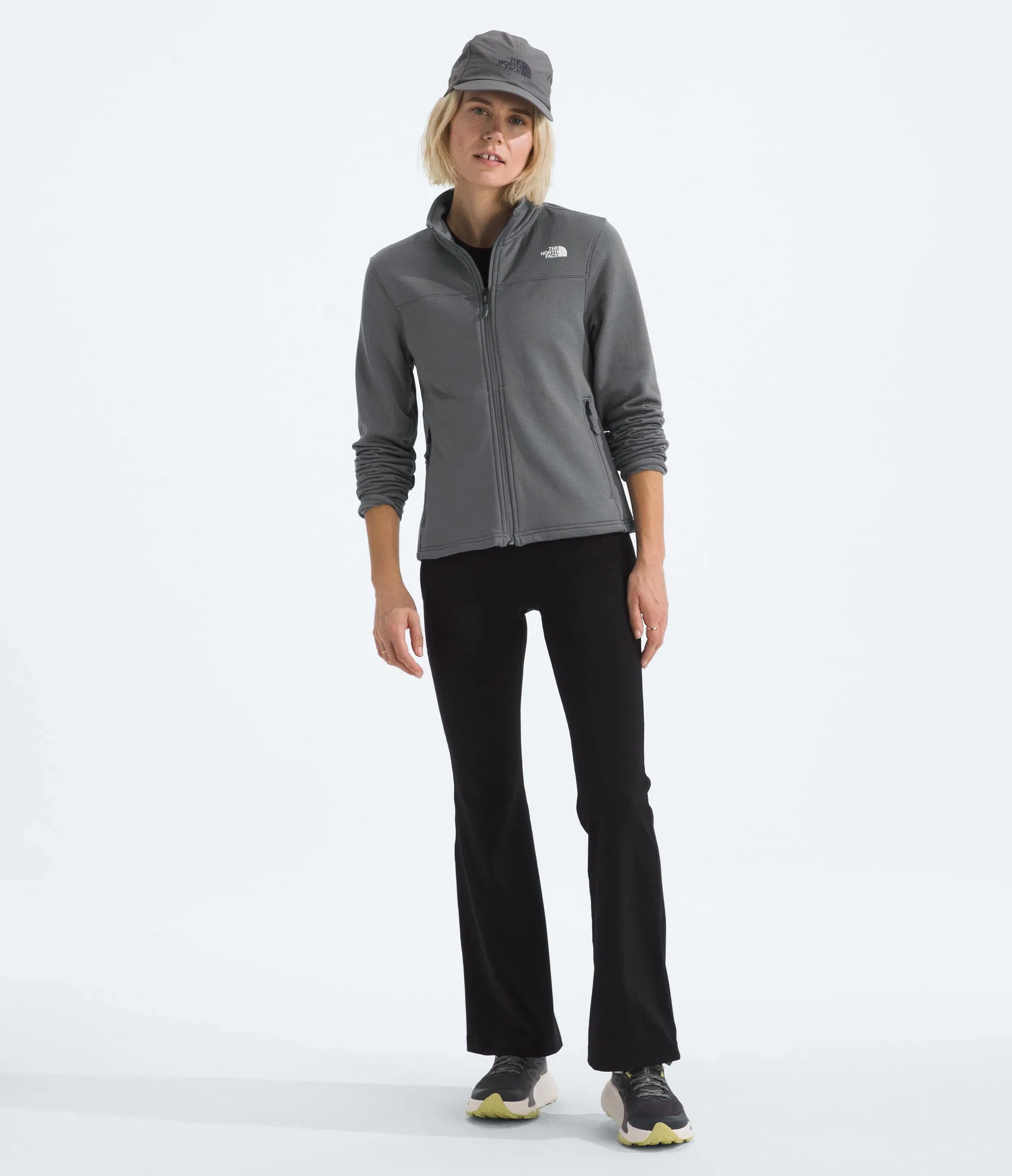 The North Face Women’s Cedar Trail Grid Fleece Jacket Smoked Pearl