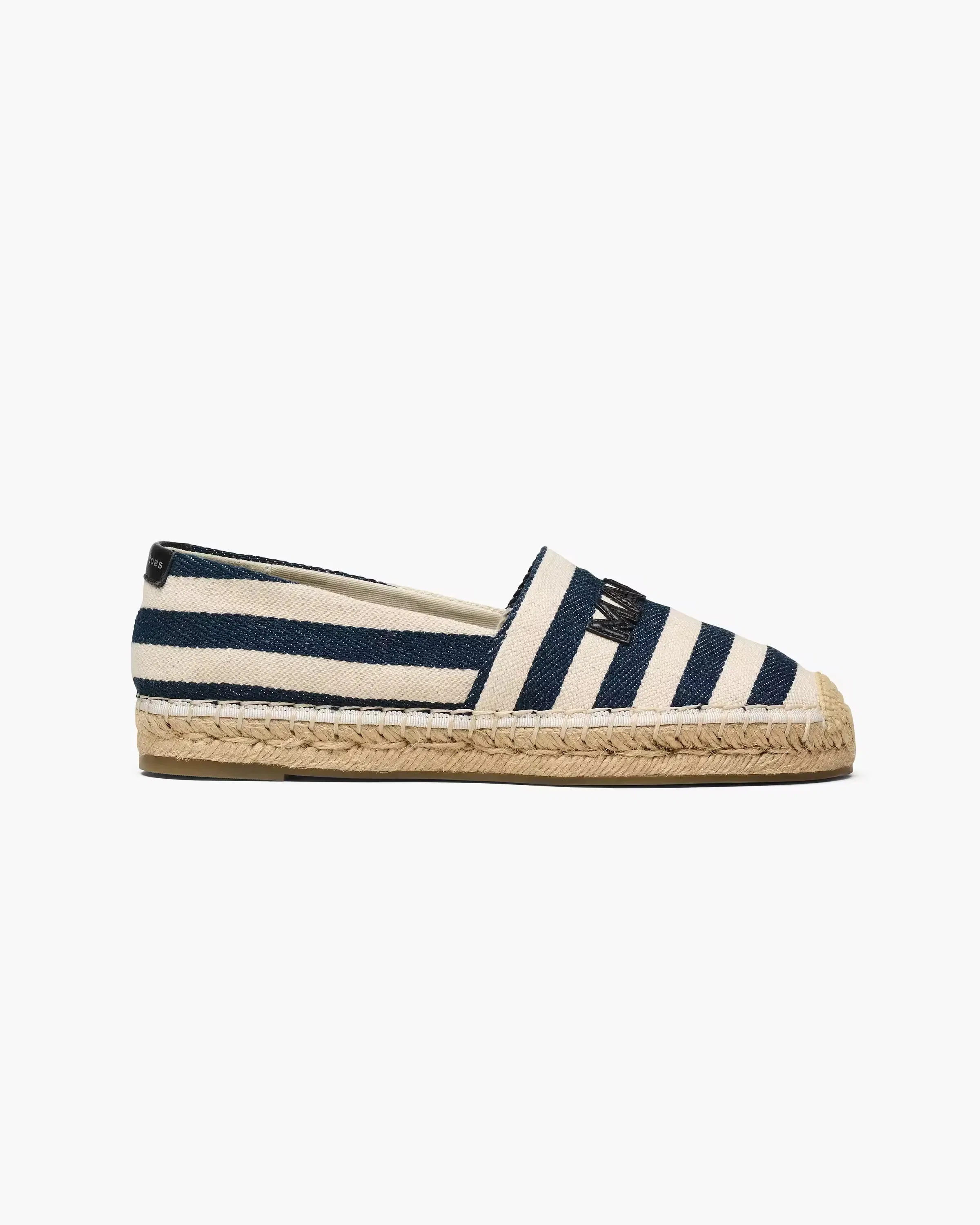 Marc Jacobs The Stripe Canvas Espadrille Blue Sea Multi