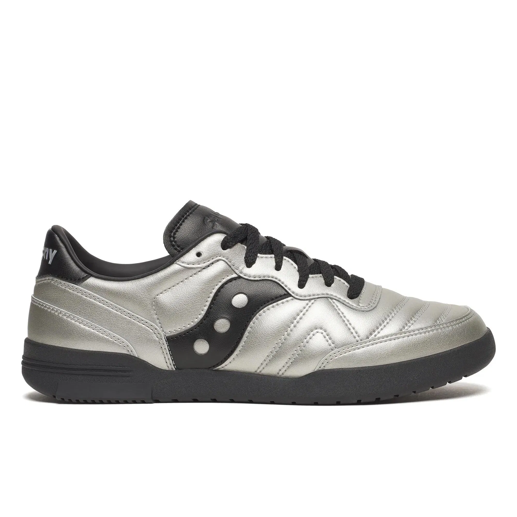 Saucony 586i Leather Silver | Black