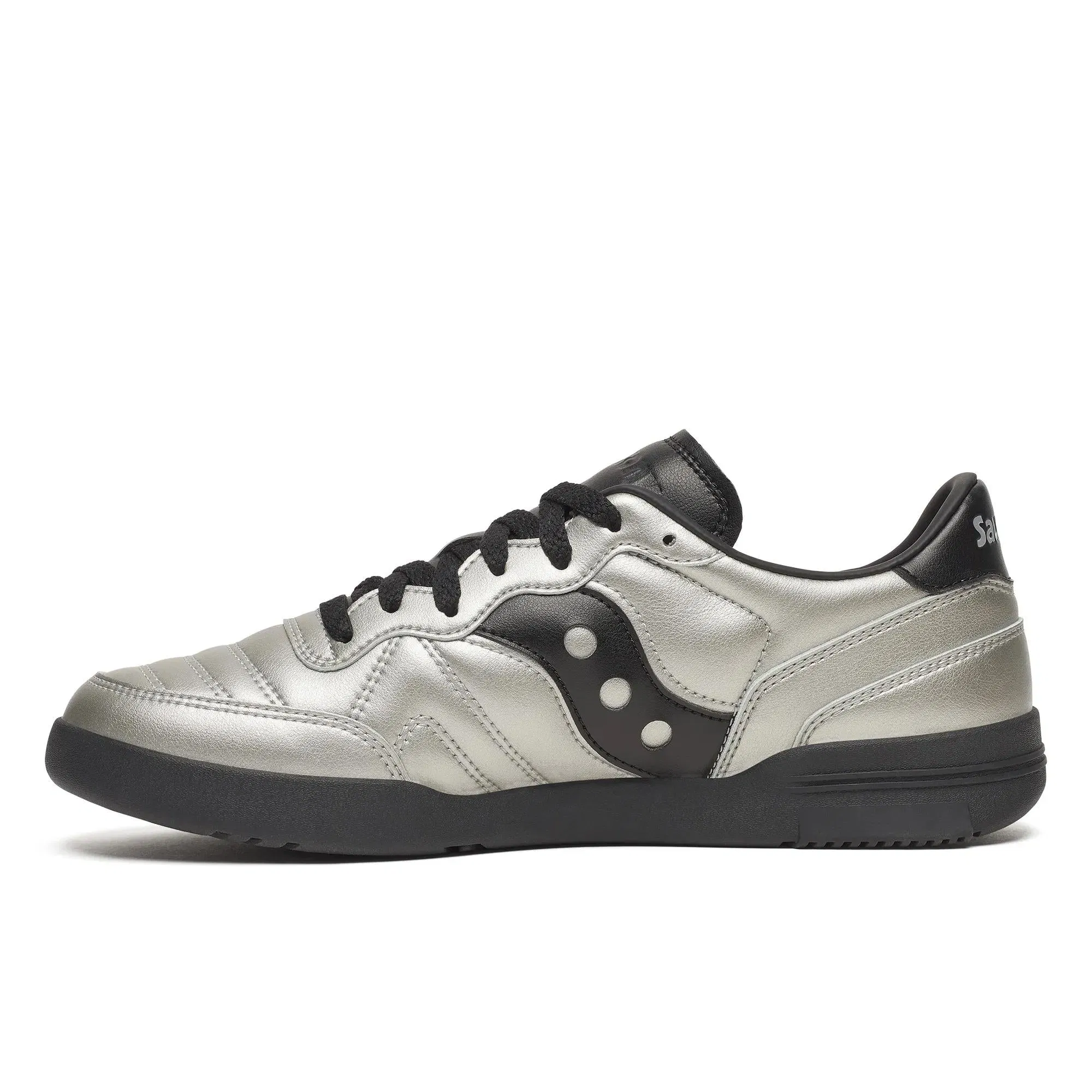 Saucony 586i Leather Silver | Black