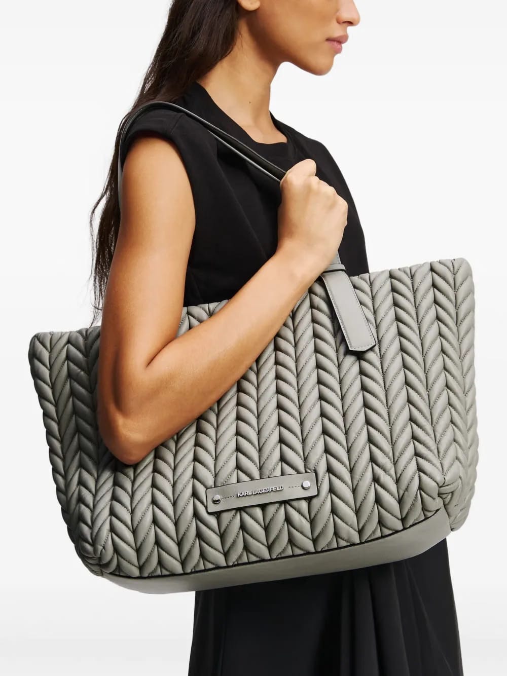 K/weave quilted tote bag