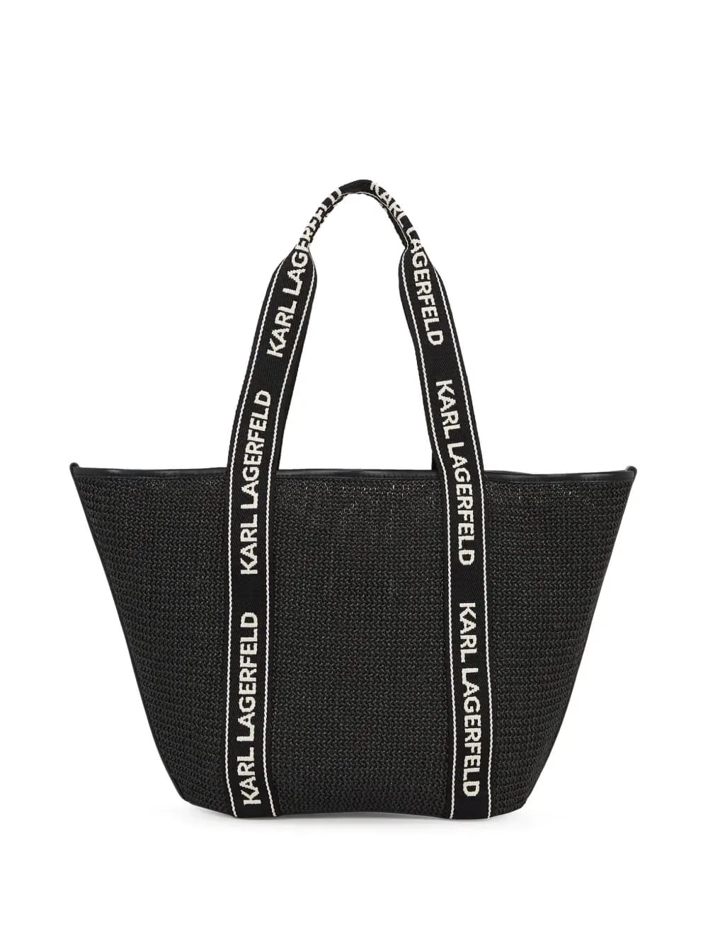 Signature raffia beach tote bag