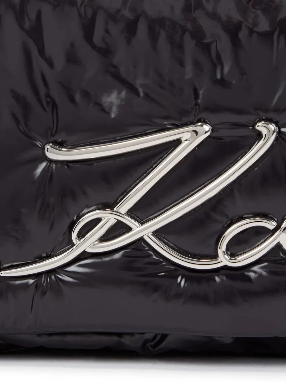 K/Signature padded shoulder bag