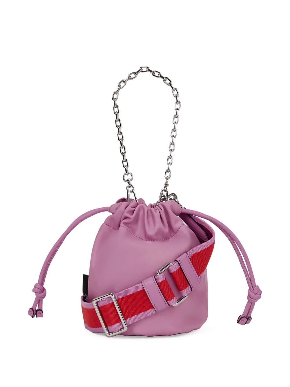 Ikon small stripe bucket bag