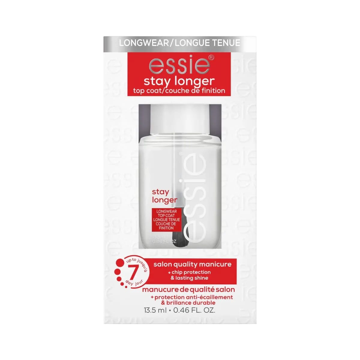 Essie Stay Longer Top Coat, Chip Protector & Lasting Shine