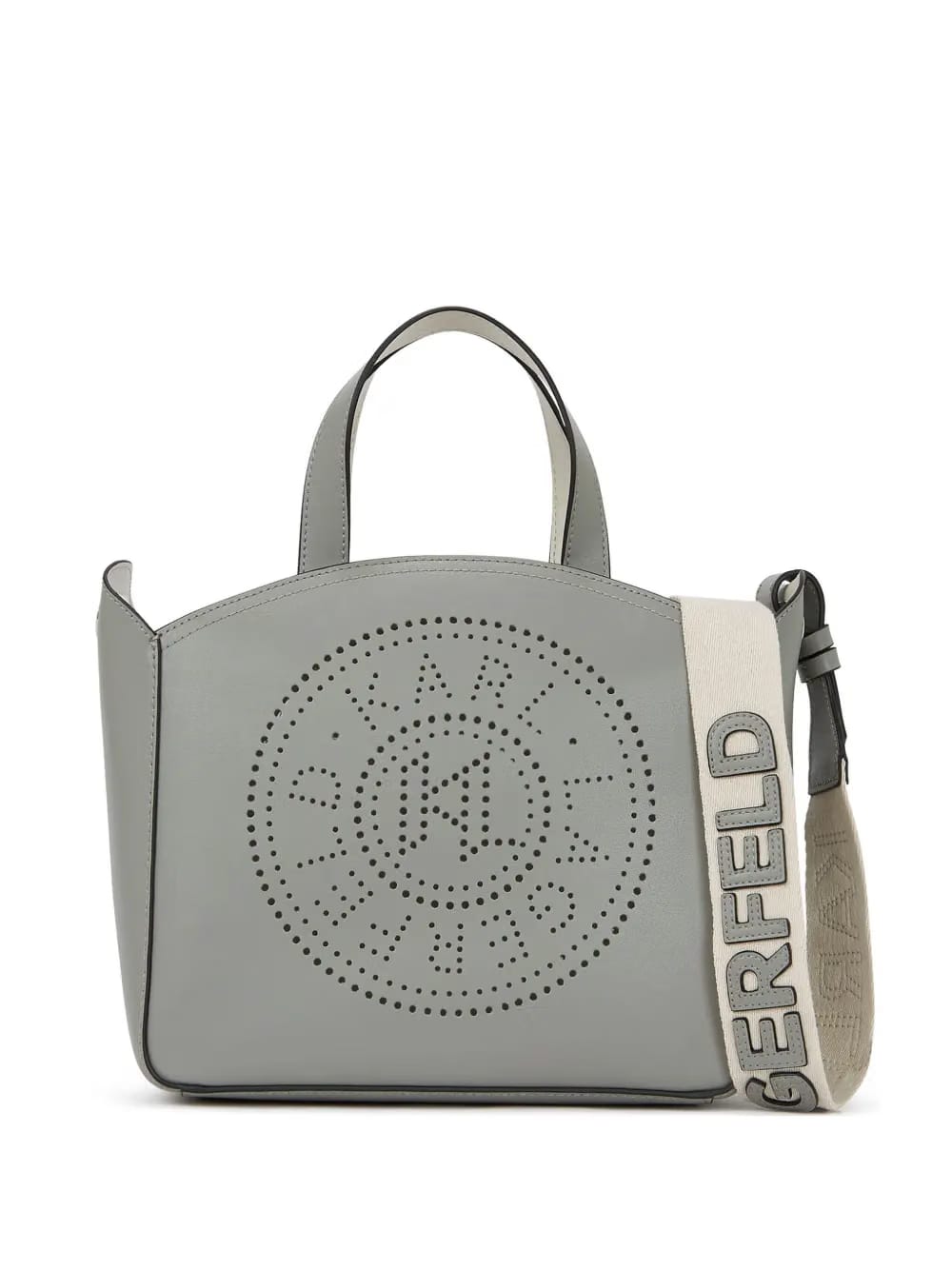 small K/Circle perforated tote bag