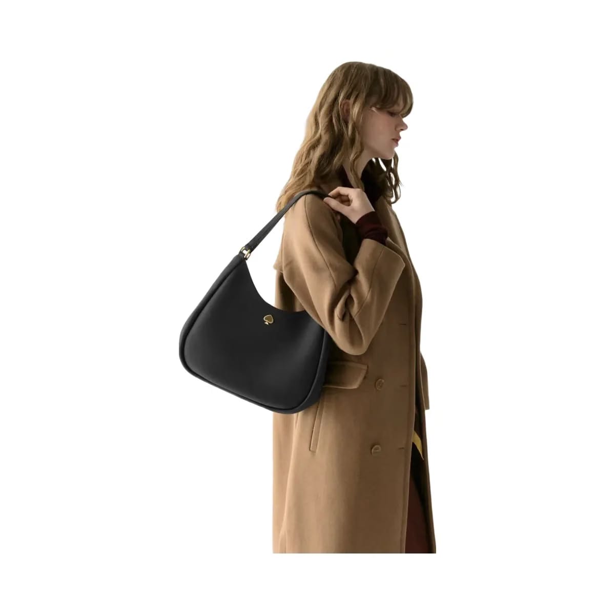 Kate Spade Kayla Large Triple Compartment Shoulder Bag Black