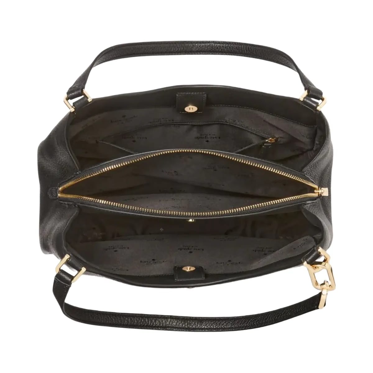 Kate Spade Kayla Large Triple Compartment Shoulder Bag Black