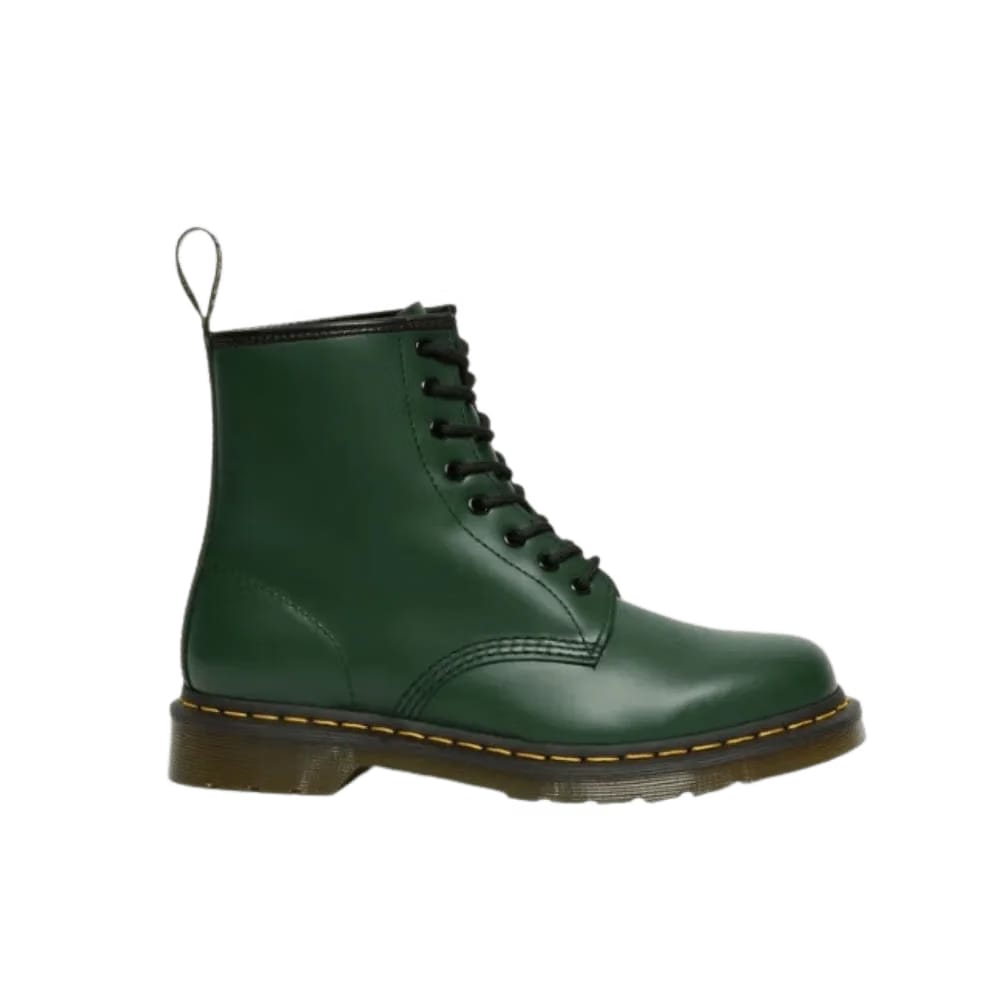 Dr Martens 1460 Smooth Leather Lace Up Boots Green