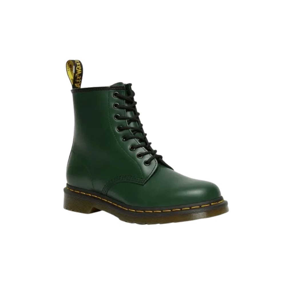 Dr Martens 1460 Smooth Leather Lace Up Boots Green