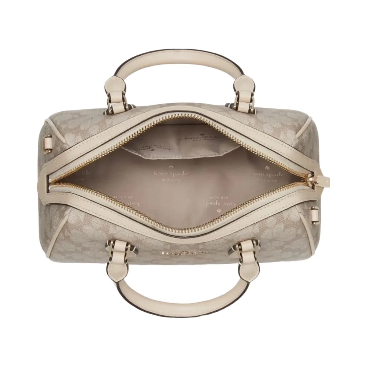 Kate Spade Flower Small Dolly Duffle Dark Beige Multi