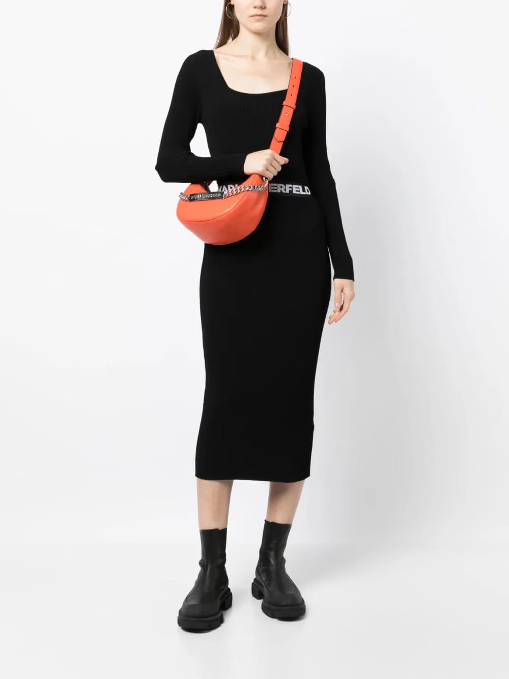 K/Id leather shoulder bag
