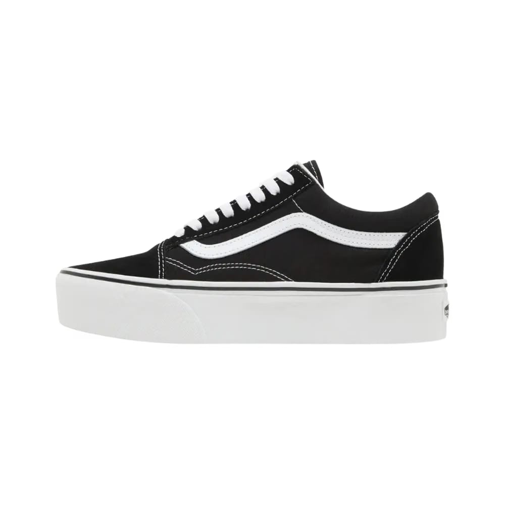 Vans Old Skool Platform Shoe Black And White