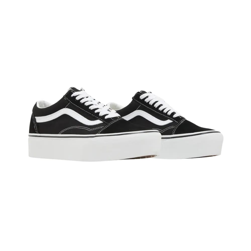 Vans Old Skool Platform Shoe Black And White