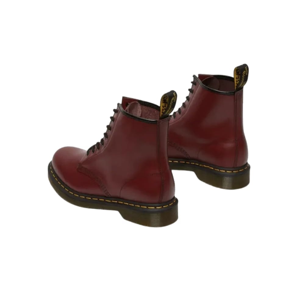 Dr Martens 1460 Smooth Leather Lace Up Boots Cherry Red