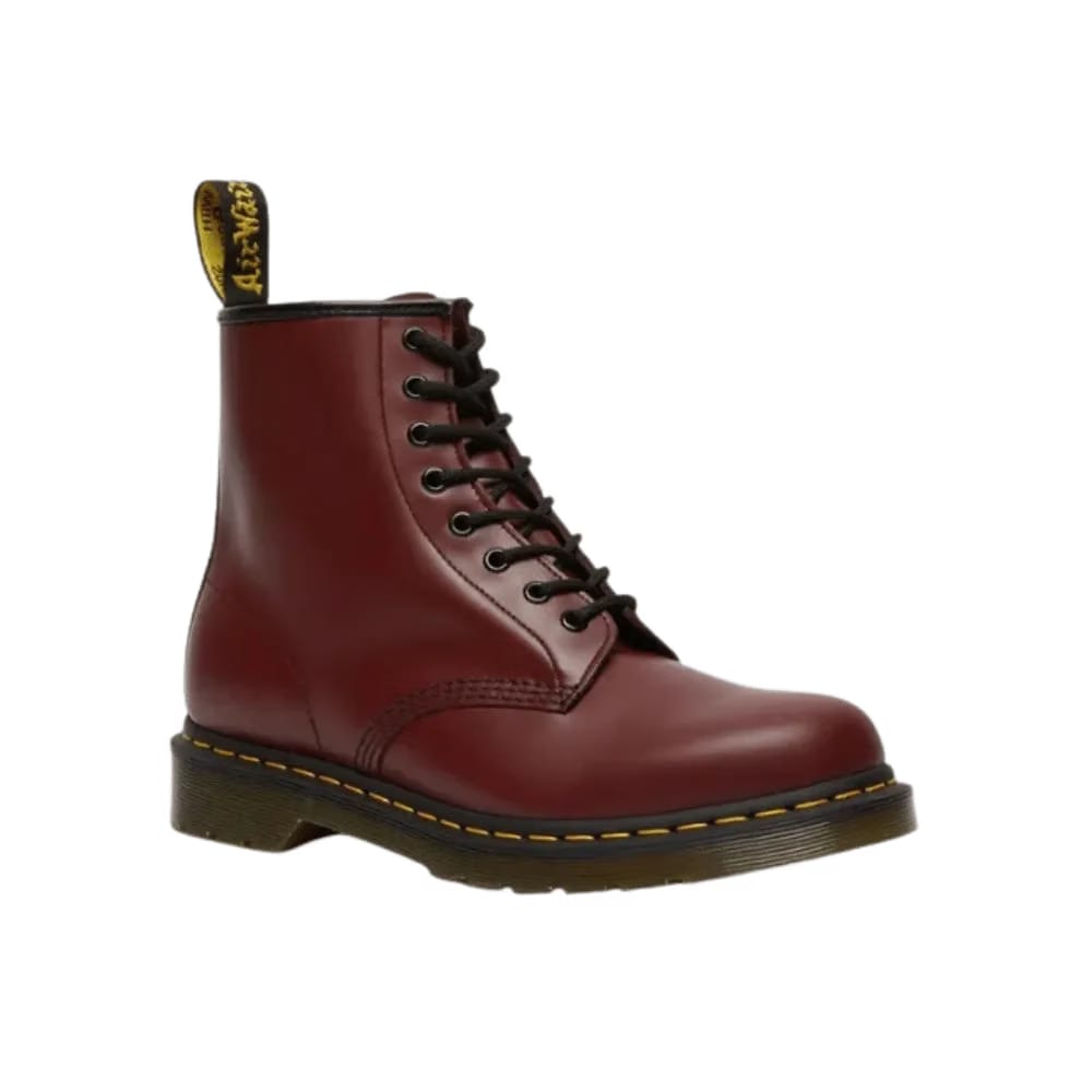 Dr Martens 1460 Smooth Leather Lace Up Boots Cherry Red