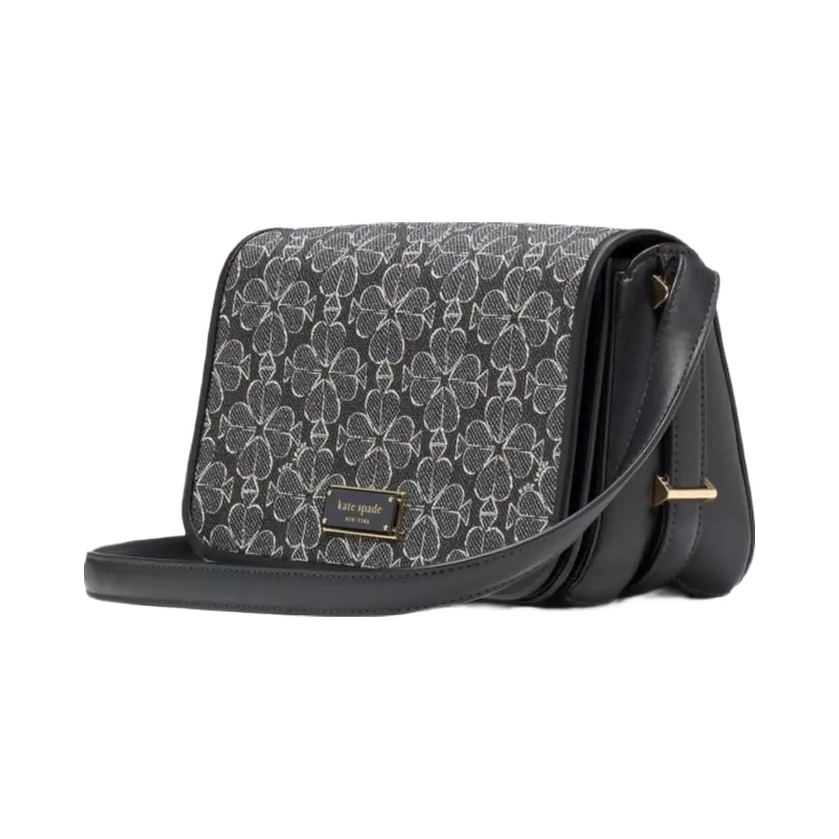 Kate Spade Liv Spade Flower Crossbody Bag Black Multi