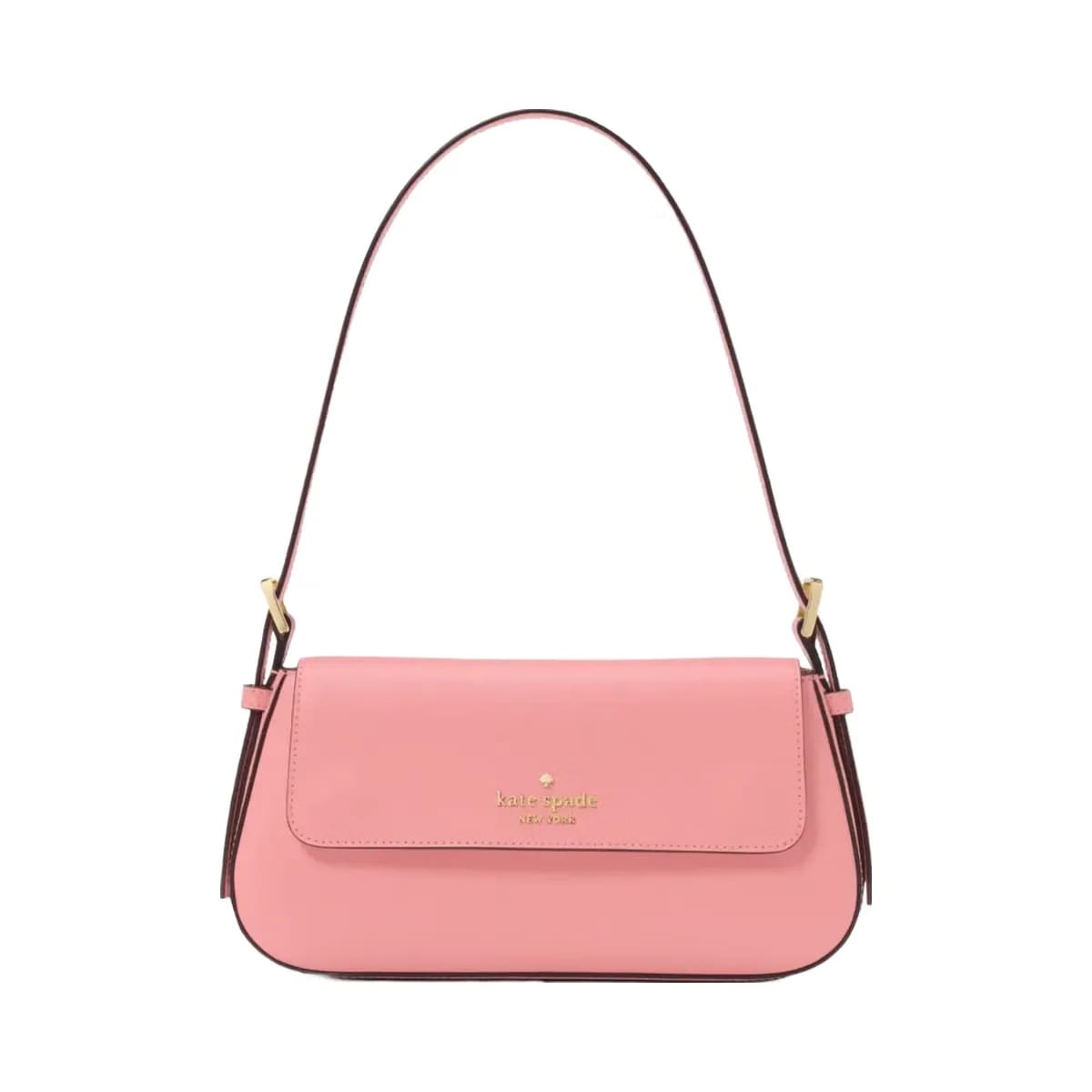 Kate Spade Madison Saffiano Leather Small Flap Shoulder Bag Terracotta Tile