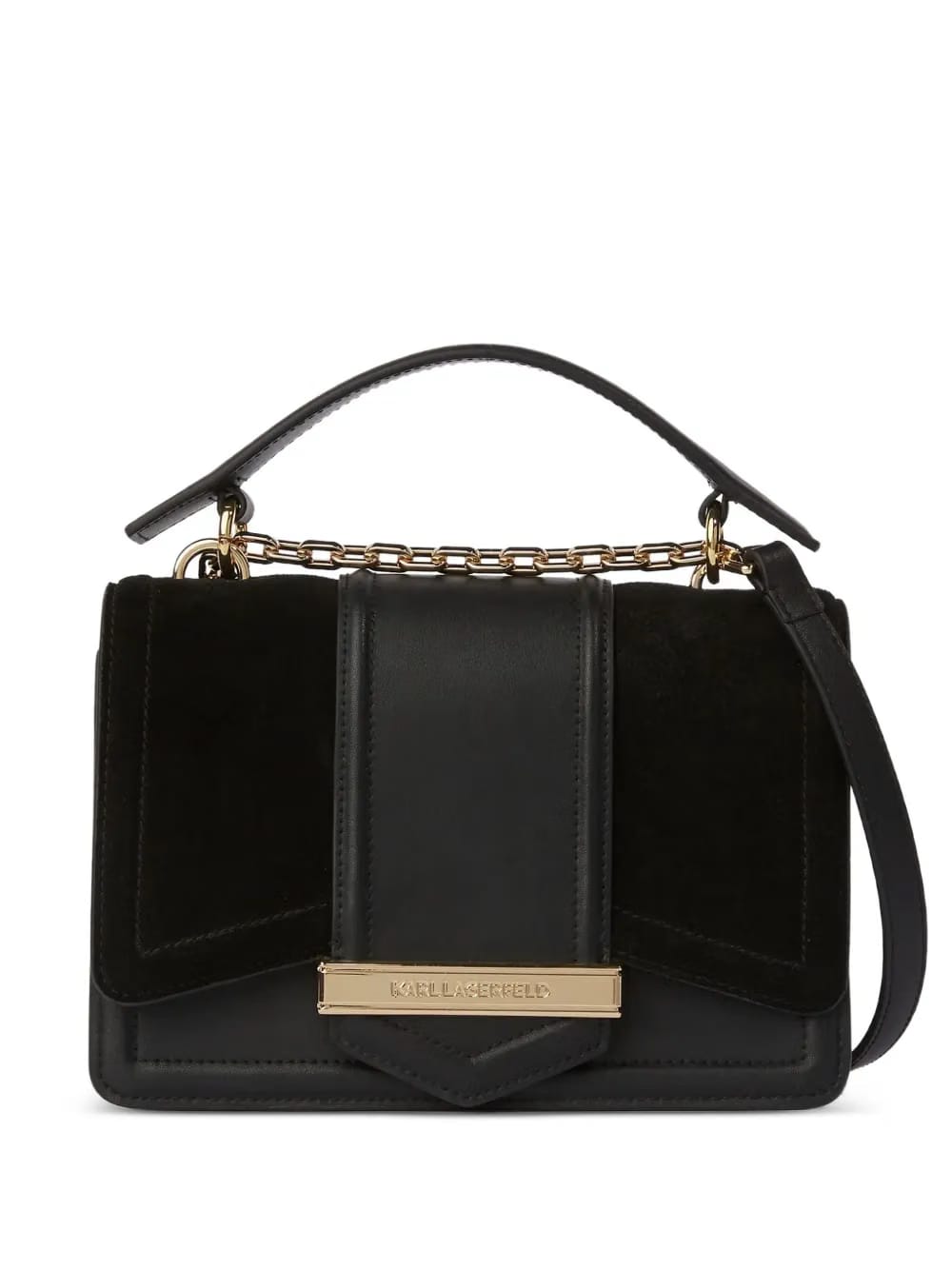 K/Nova suede shoulder bag