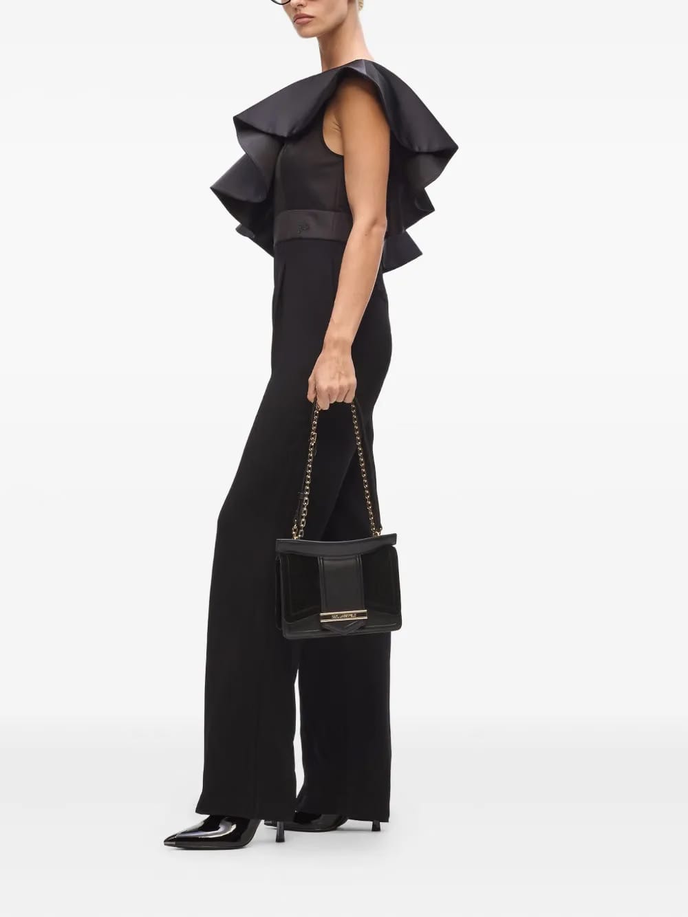 K/Nova suede shoulder bag
