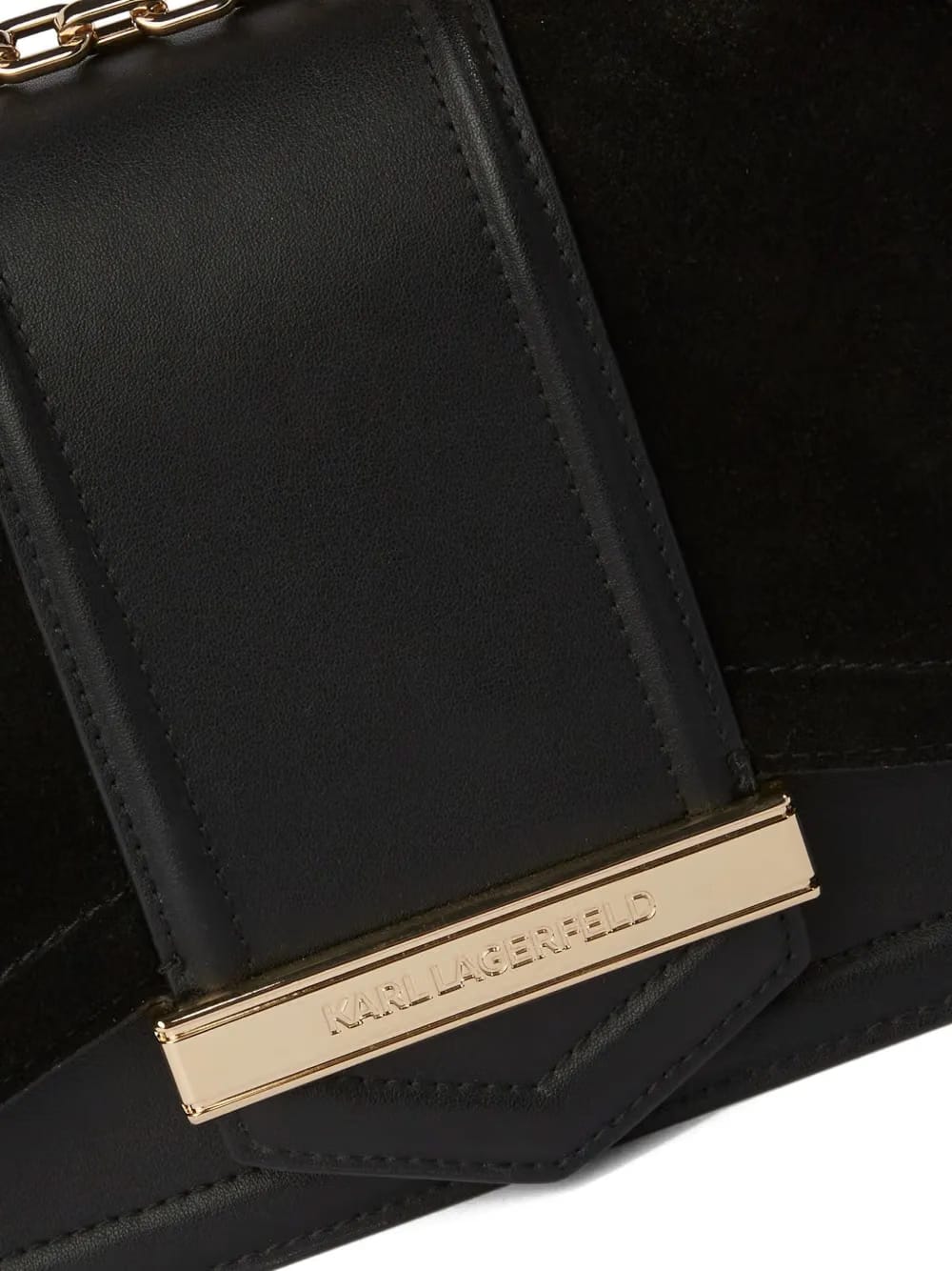 K/Nova suede shoulder bag