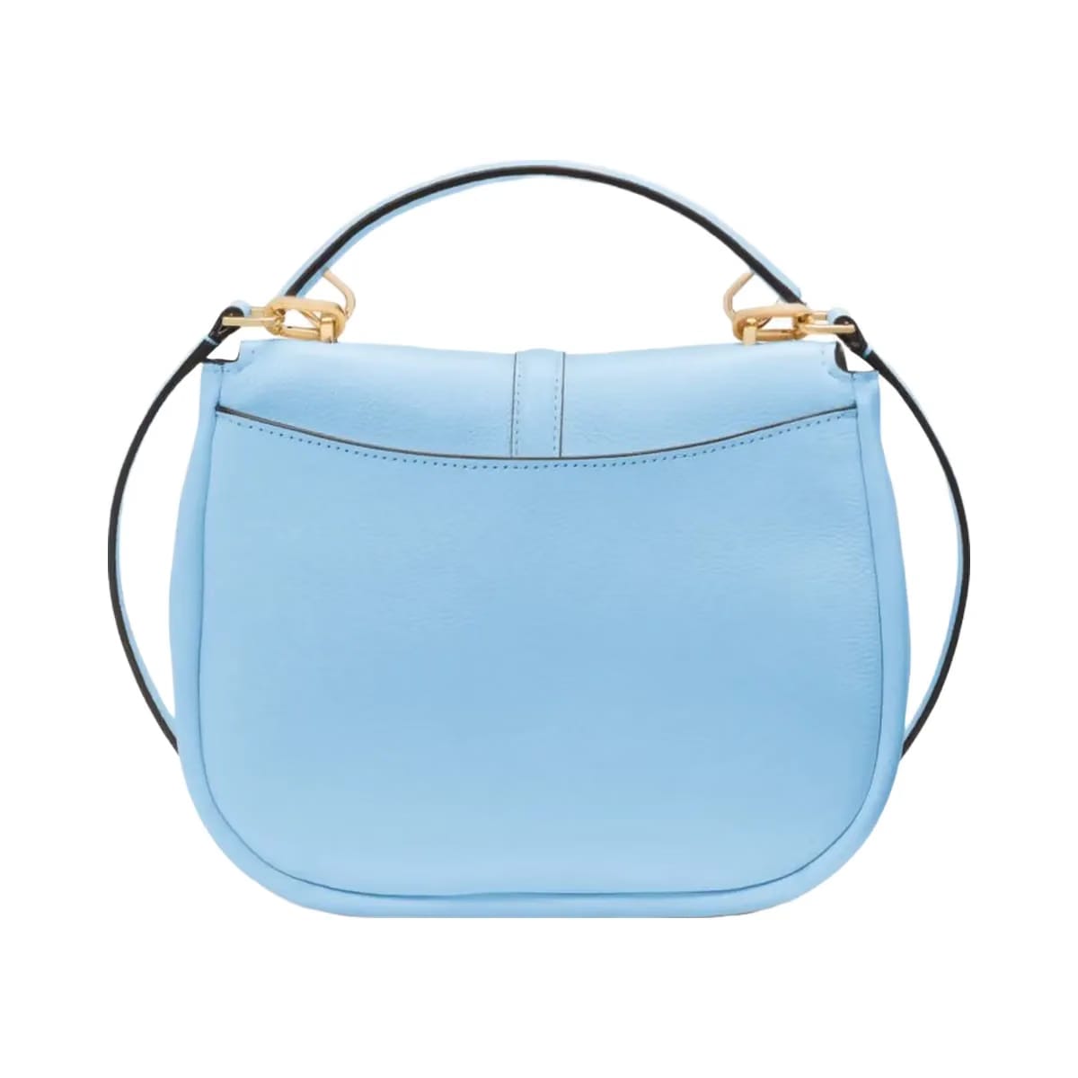 Kate Spade Kayla Pebbled Leather Saddle Bag Montauk Blue