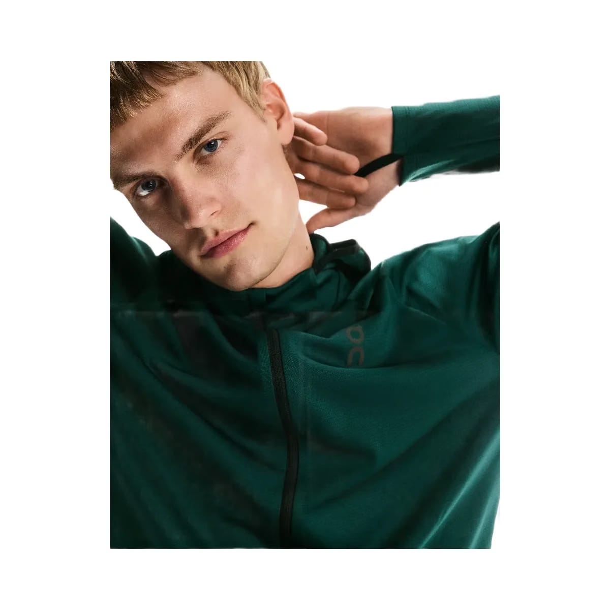 On Climate Zip Hoodie Spirulina