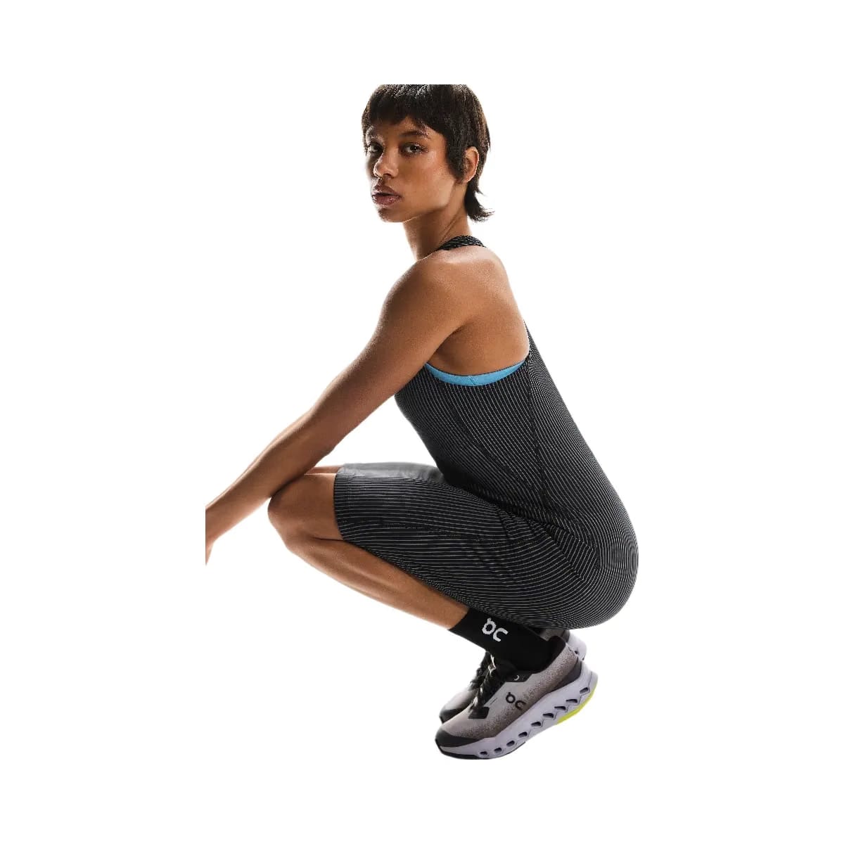 On All-Day Ribbed Dress Black | Rock