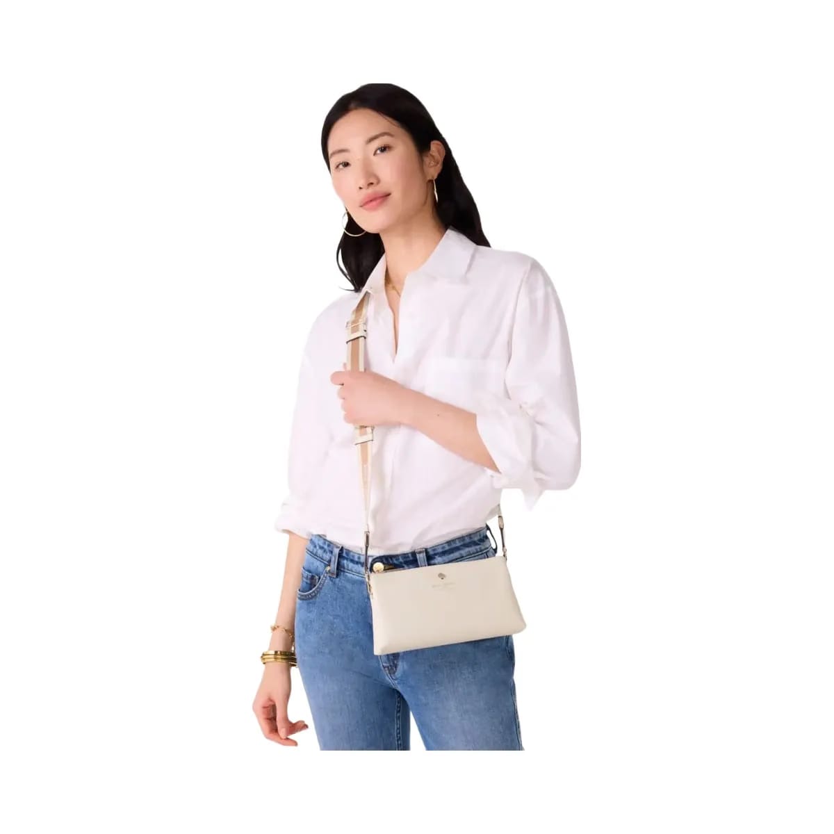Kate Spade Emma Mini Crossbody Parchment