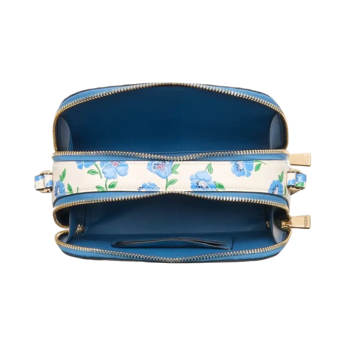 Kate Spade Devin Springtime Blooms Double Zip Dome Crossbody Cream Multi
