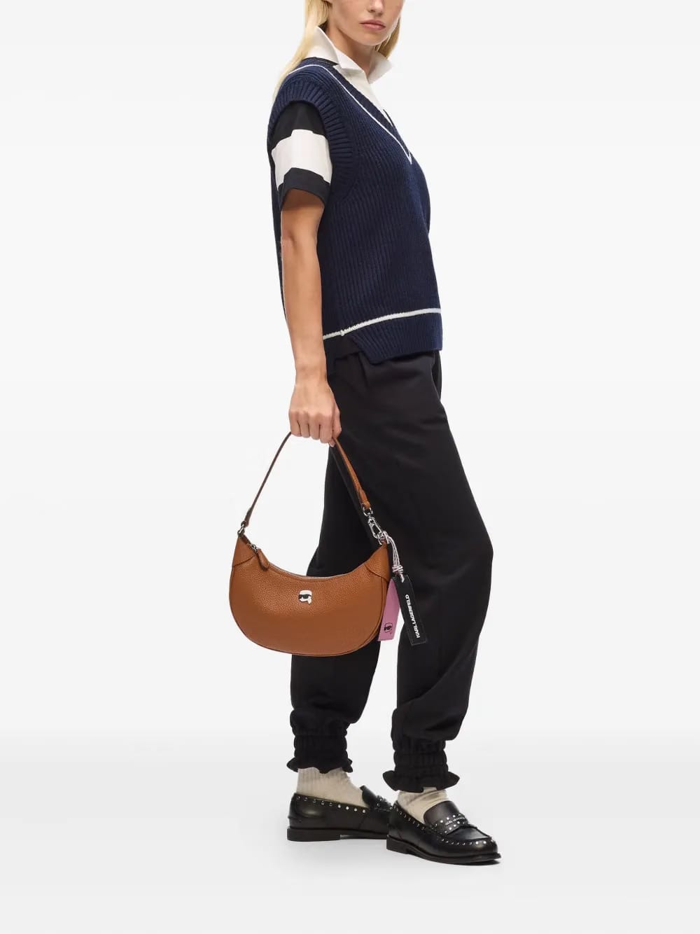 Ikon pebble moon shoulder bag